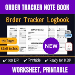 Order Tracker - Printable KDP Interior