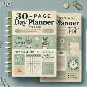 Day Planner Notebook | Daily Planner PDF | Printable