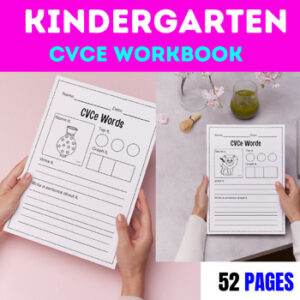 Nursery CVCe Workbook: 52 Pages of Phonics Fun and Practice